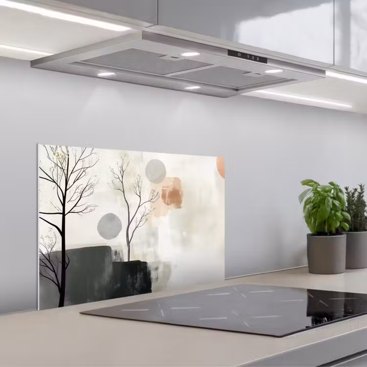 Fond de hotte - Wabi sabi - Beige - Plante — 1