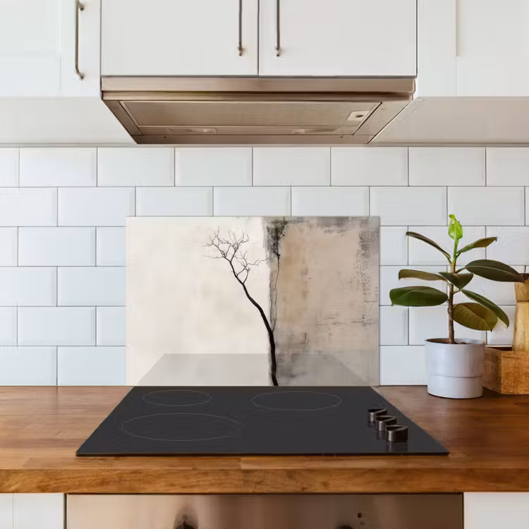 Fond de hotte - Wabi sabi - Plante - Beige — 3