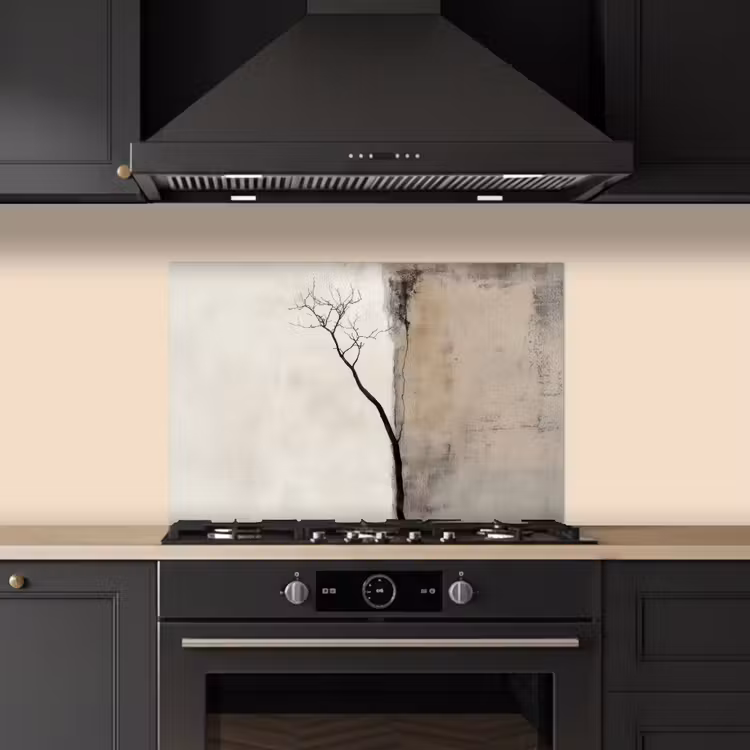 Fond de hotte - Wabi sabi - Plante - Beige — 5