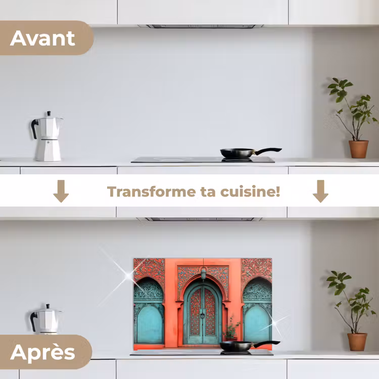 Fond de hotte - Lanterne - Porte - Turquoise — 7