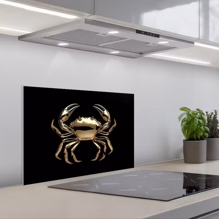 Fond de hotte - Or - Crabe - Animaux - Noir — 1