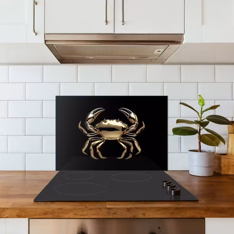 Fond de hotte - Or - Crabe - Animaux - Noir — 3