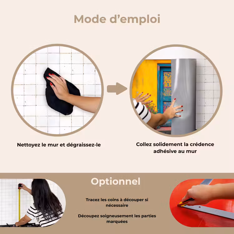 Fond de hotte - Portes - Colorées - Plantes — 6