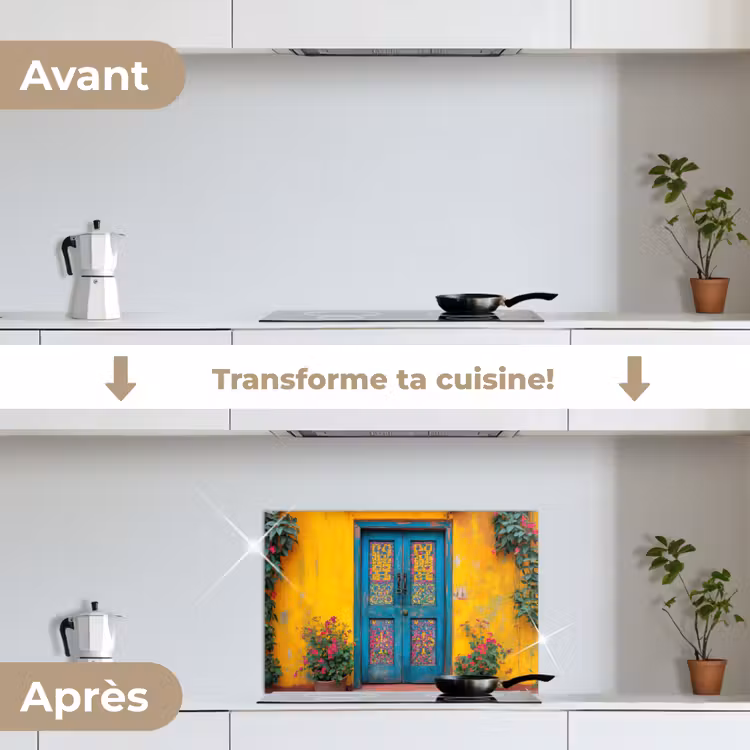 Fond de hotte - Portes - Colorées - Plantes — 7