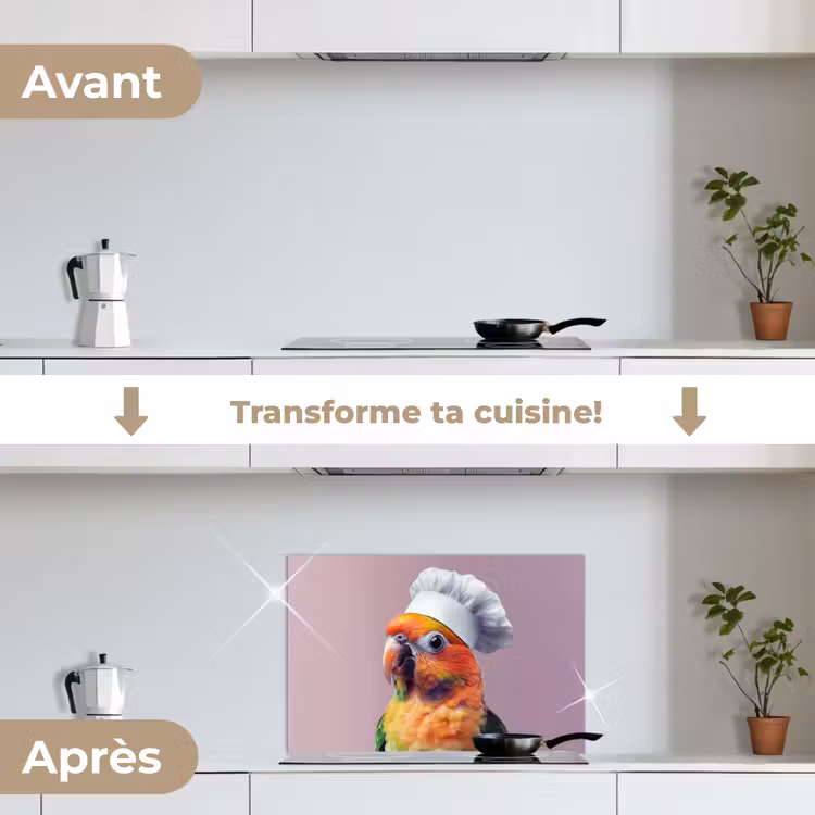 Fond de hotte - Perroquet - Toque - Curieux - Oiseau — 7