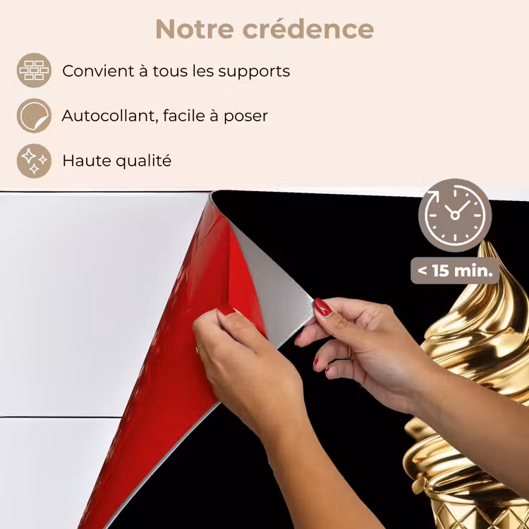 Fond de hotte - Glace - Or - Noir - Alimentation — 4
