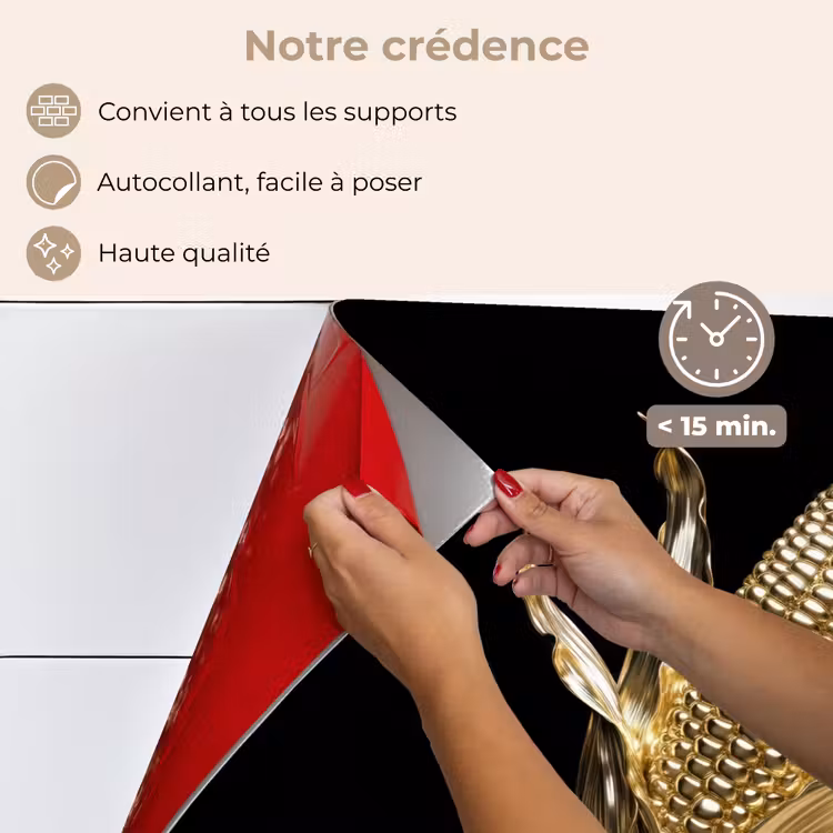 Fond de hotte - Maïs - Aliments - Or - Noir — 4