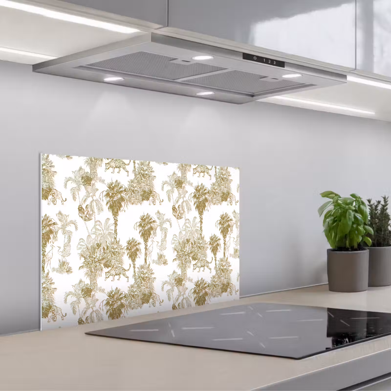 Fond de hotte - Jungle - Abstrait - Beige — 1