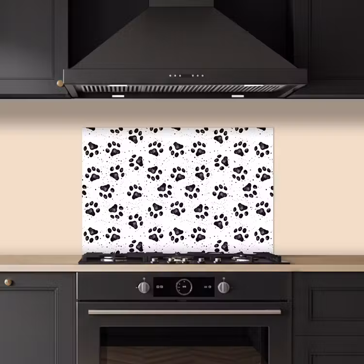 Fond de hotte - Patte - Motif -Noir — 5