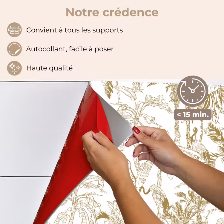Fond de hotte - Tigre - jungle - Beige — 4
