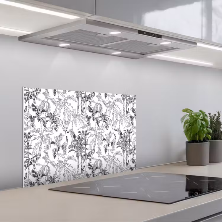 Fond de hotte - Tigre - jungle - gris — 1