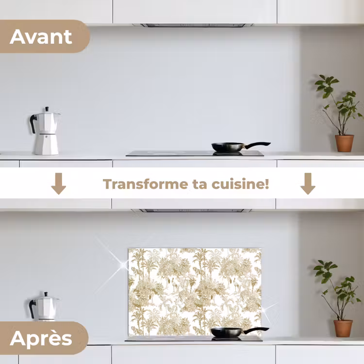 Fond de hotte - Tigre - Jungle - Oiseau - Beige — 7