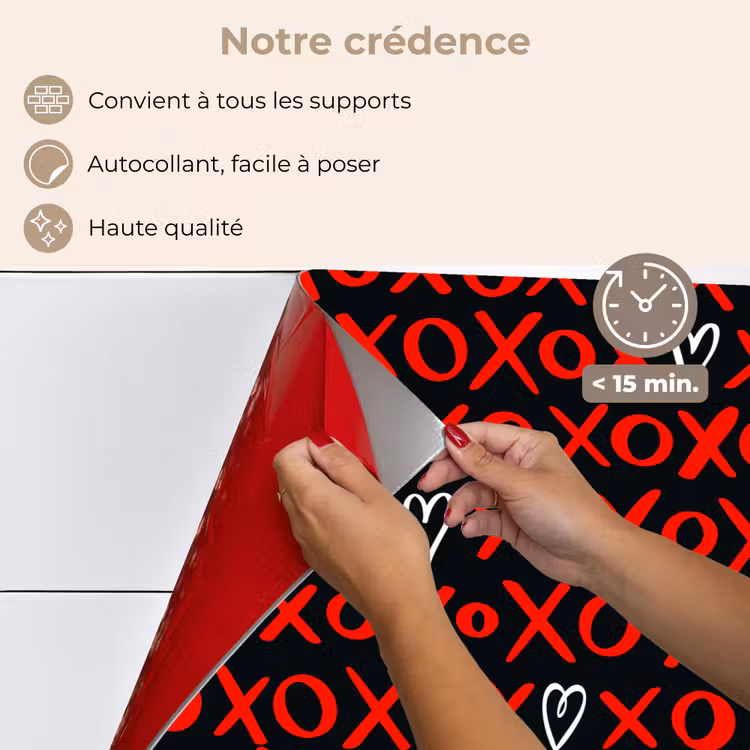 Fond de hotte - Noir - Rouge - Contraste - Amour — 4