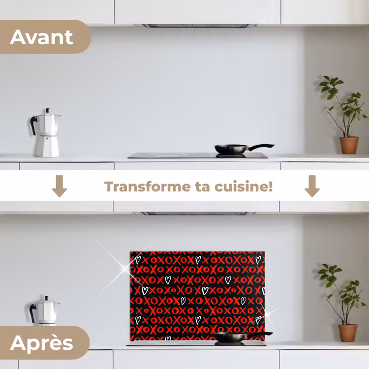 Fond de hotte - Noir - Rouge - Contraste - Amour — 7