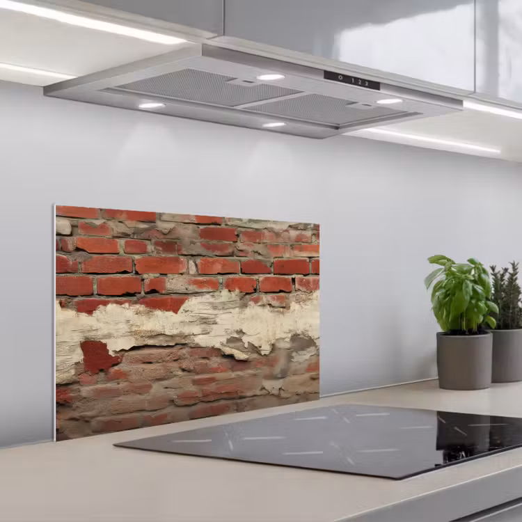 Fond de hotte - Mur - Brick - Weathered — 1