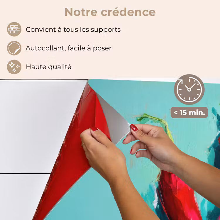 Fond de hotte - Piments - Teintés - Rouge — 4