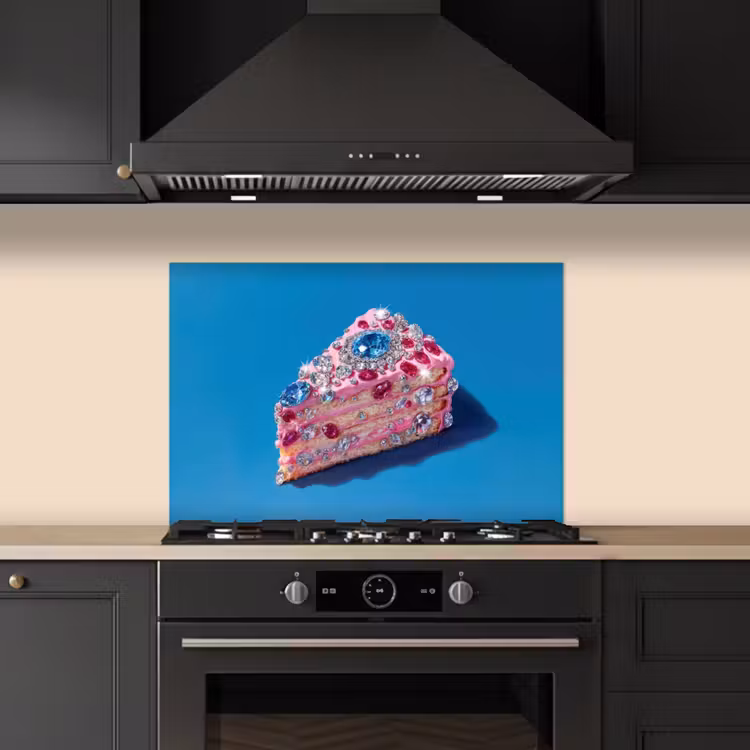 Fond de hotte - Gâteau - Pierres précieuses - Paillettes - Rose — 5