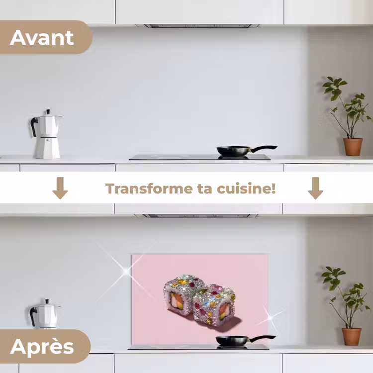 Fond de hotte - Sushi - Rouleaux - Pierres - Coloré — 7