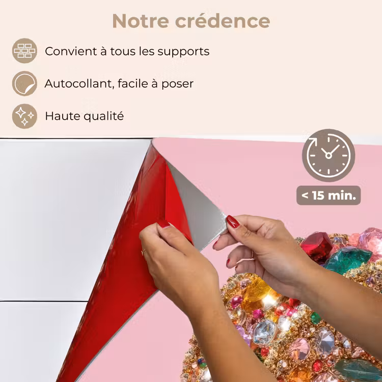 Fond de hotte - Taco - Coloré - Pierres précieuses - Or — 4