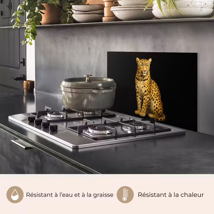 Fond de hotte - Panthère - Réaliste - Marron — 2
