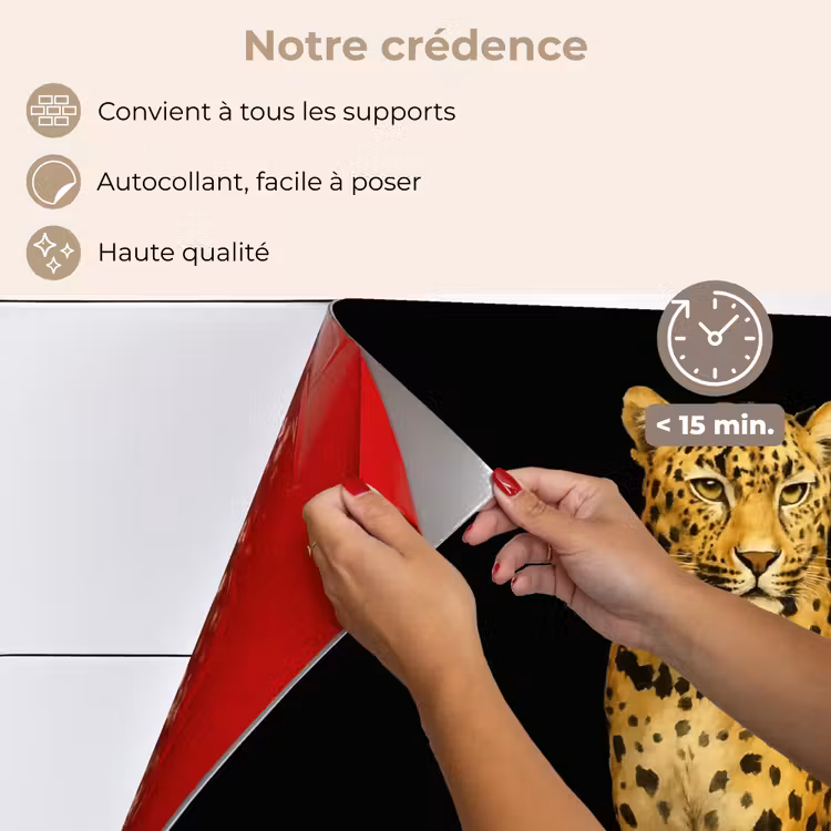 Fond de hotte - Panthère - Réaliste - Marron — 4