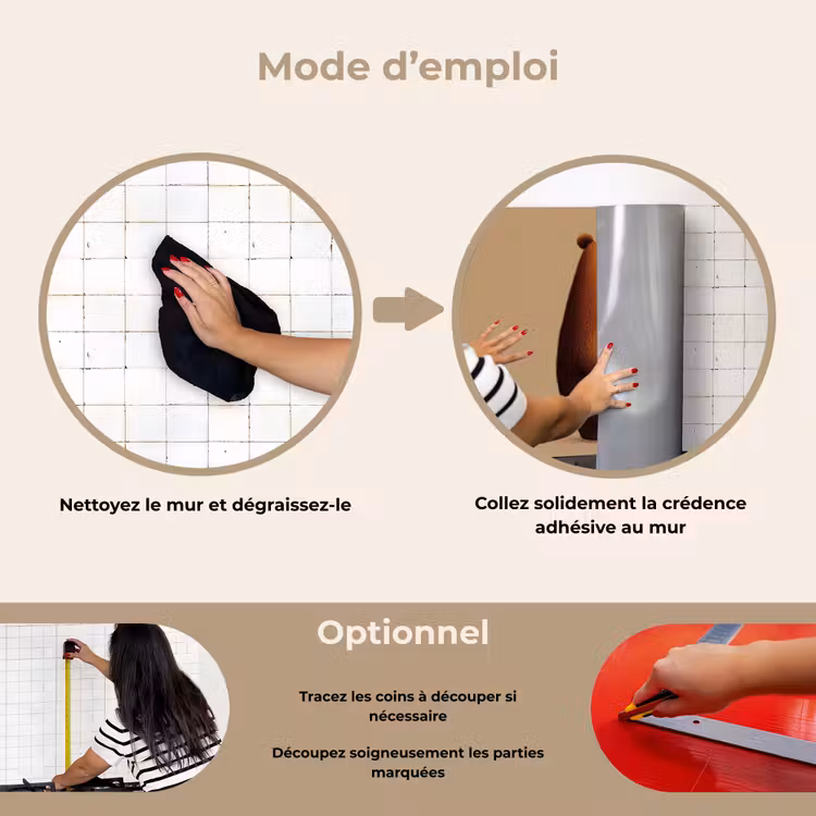 Fond de hotte - Ours - Minimaliste - Marron — 6