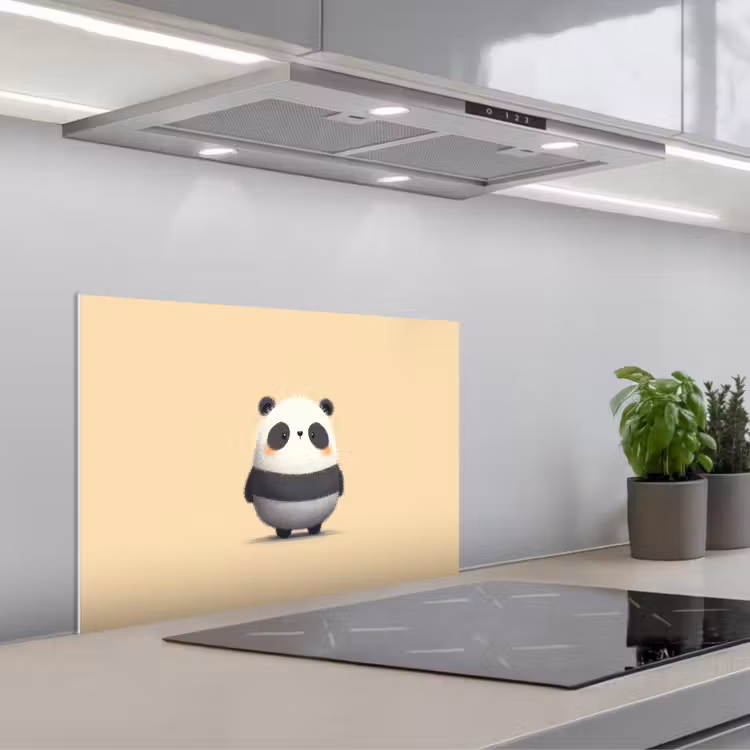 Fond de hotte - Panda - Beige - Minimaliste — 1
