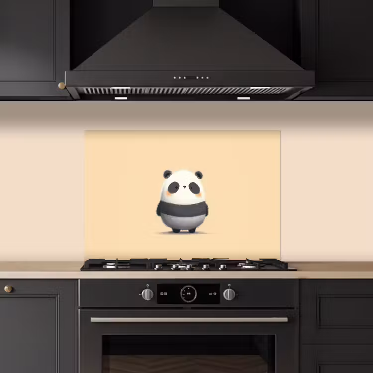 Fond de hotte - Panda - Beige - Minimaliste — 5