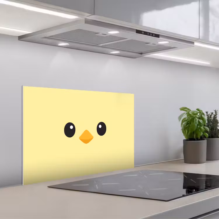Fond de hotte - Poussin - Gaieté - Jaune - Minimaliste — 1