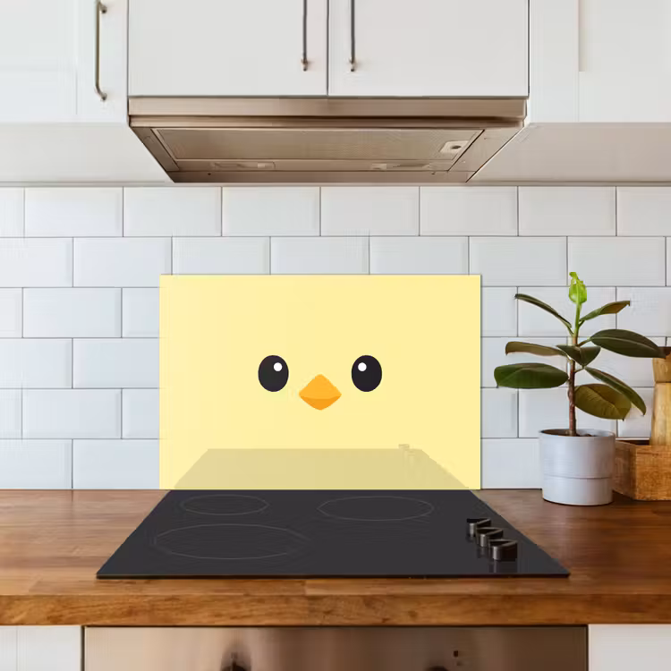 Fond de hotte - Poussin - Gaieté - Jaune - Minimaliste — 3
