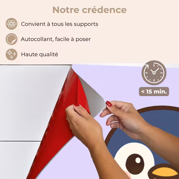 Fond de hotte - Pingouin - Mauve - Mignon — 4