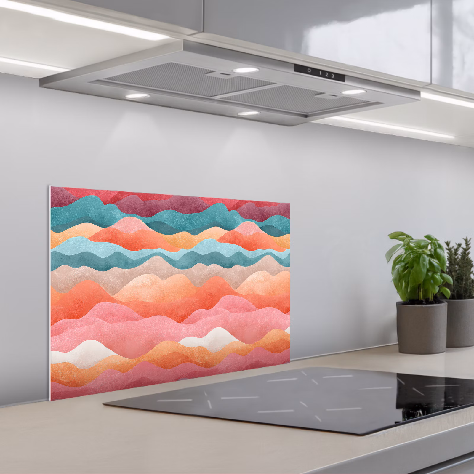 Fond de hotte - Vagues - Colorées - Abstraites — 1
