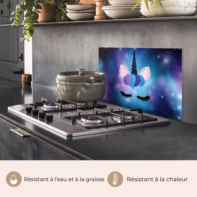 Fond de hotte - Licorne - Étoiles - Bleu — 2