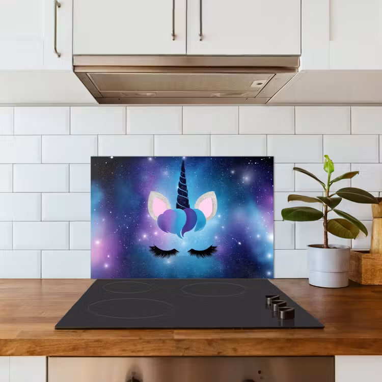 Fond de hotte - Licorne - Étoiles - Bleu — 3