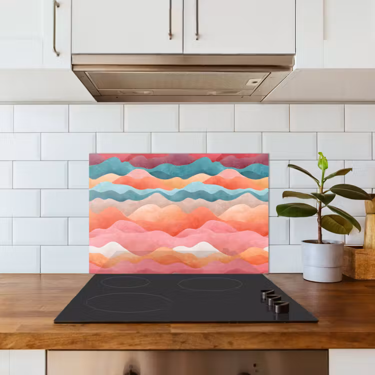 Fond de hotte - Vagues - Colorées - Abstraites — 3