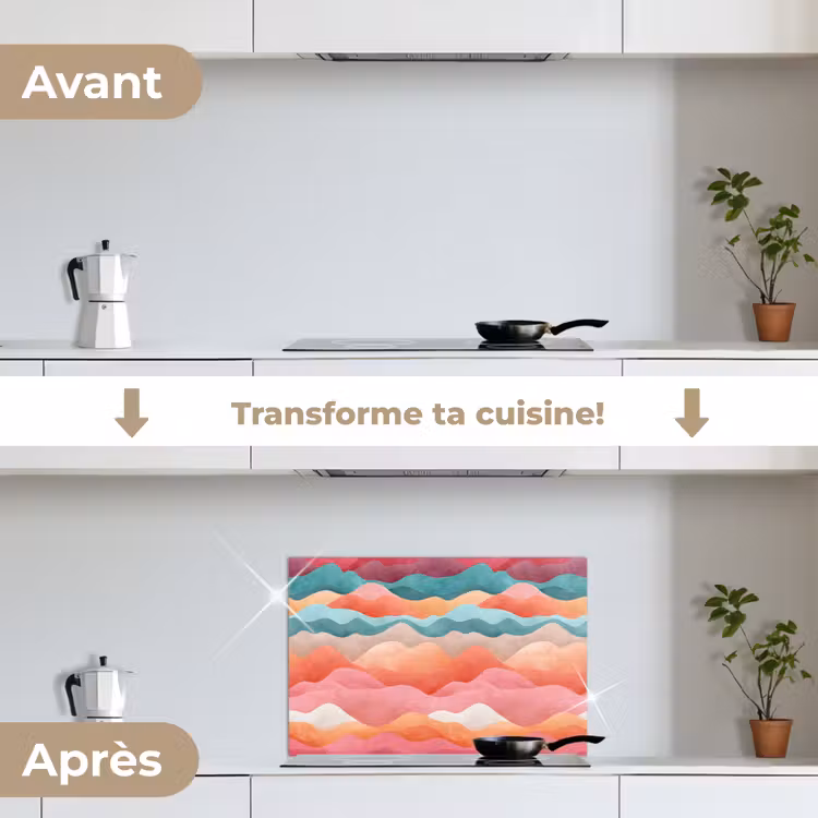 Fond de hotte - Vagues - Colorées - Abstraites — 7