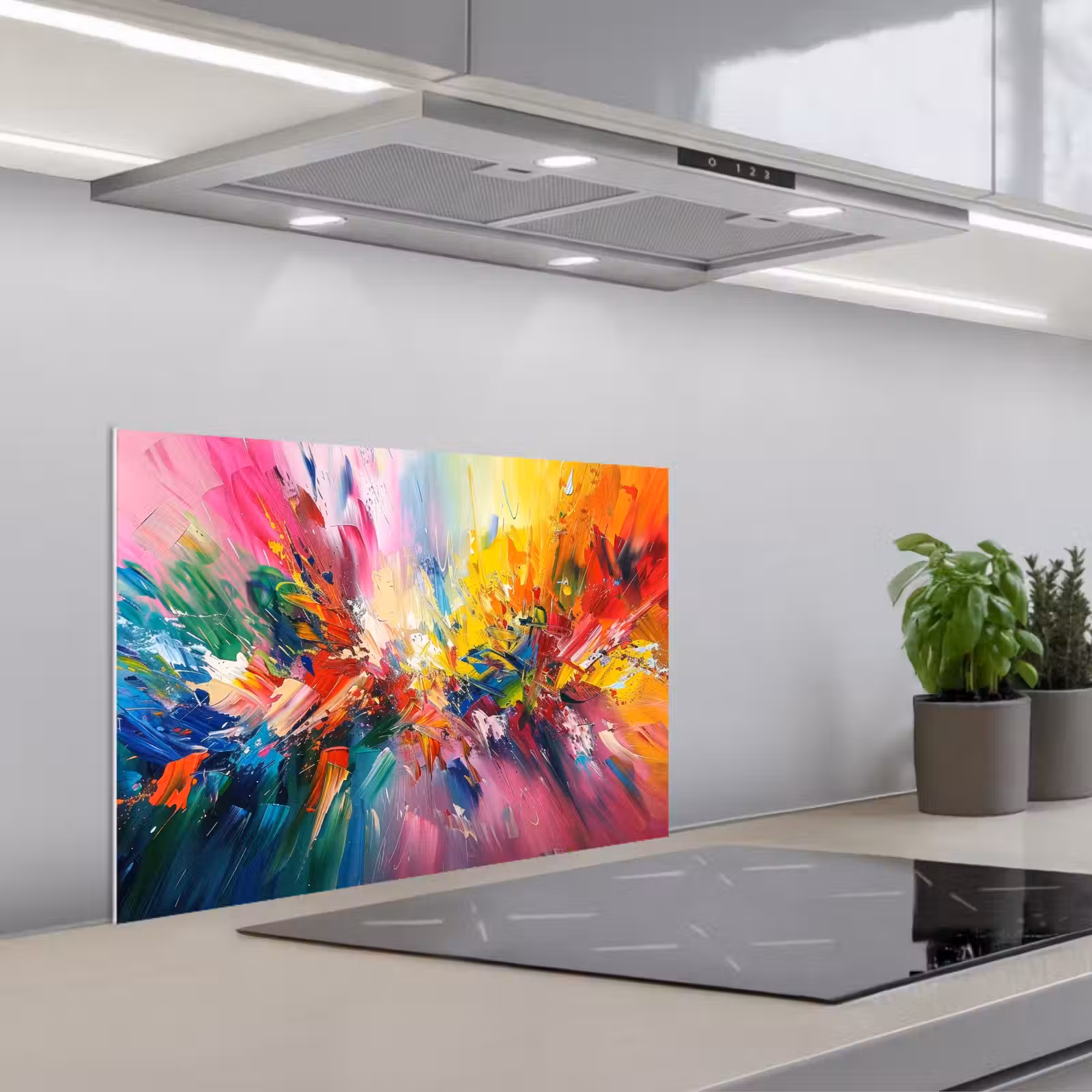 Fond de hotte - Peinture - Couleurs - Explosion — 1