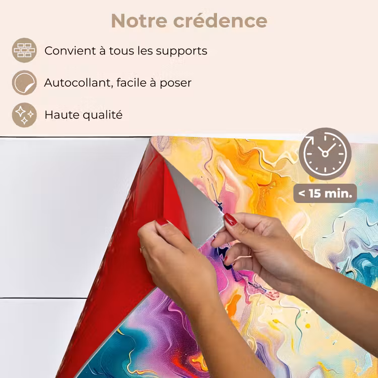 Fond de hotte - Peinture - colorée - noire - couleurs — 4