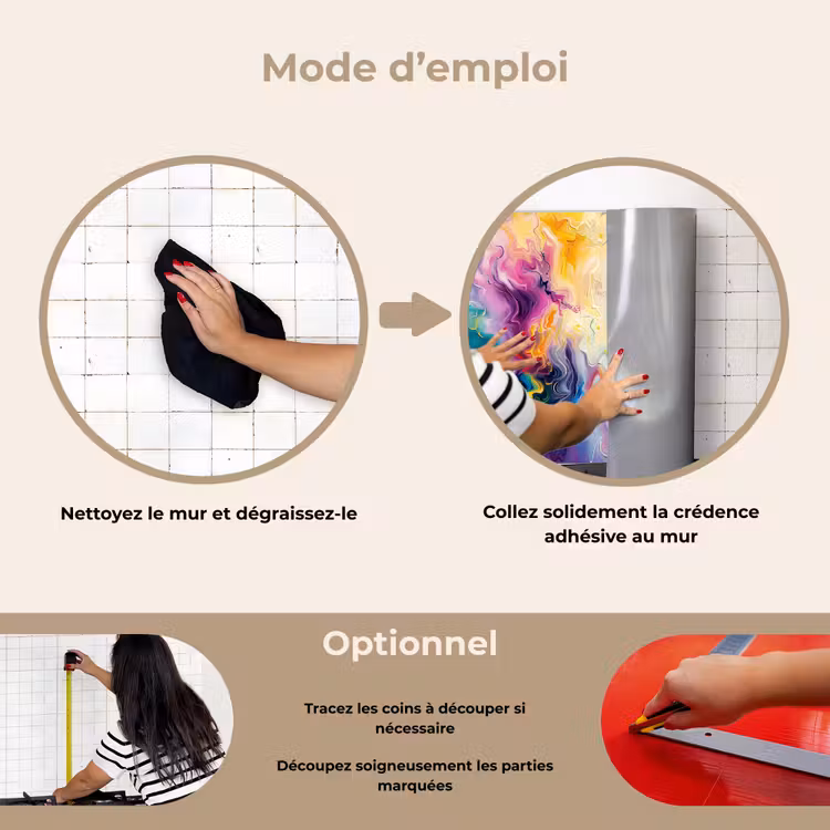 Fond de hotte - Peinture - colorée - noire - couleurs — 6