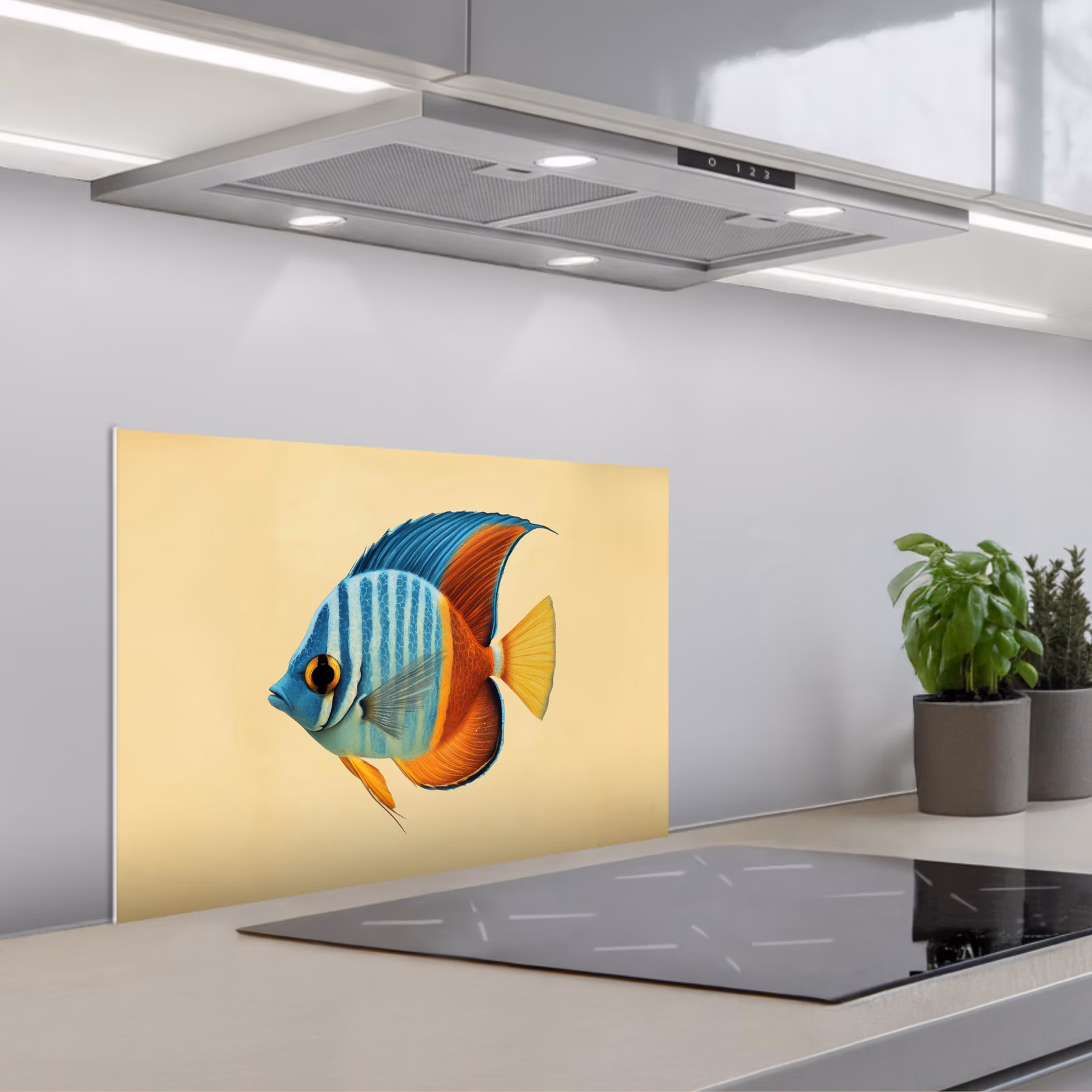 Fond de hotte - Poisson - Nageoires - Bleu - Yeux — 1