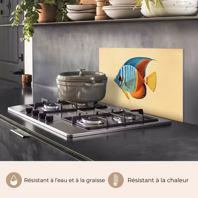 Fond de hotte - Poisson - Nageoires - Bleu - Yeux — 2