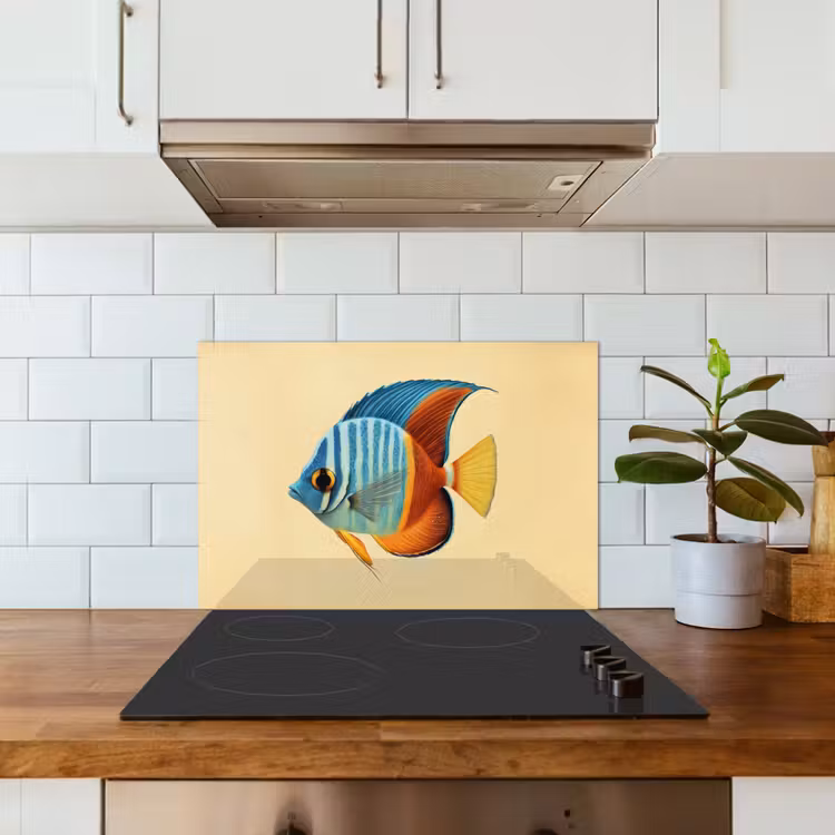 Fond de hotte - Poisson - Nageoires - Bleu - Yeux — 3