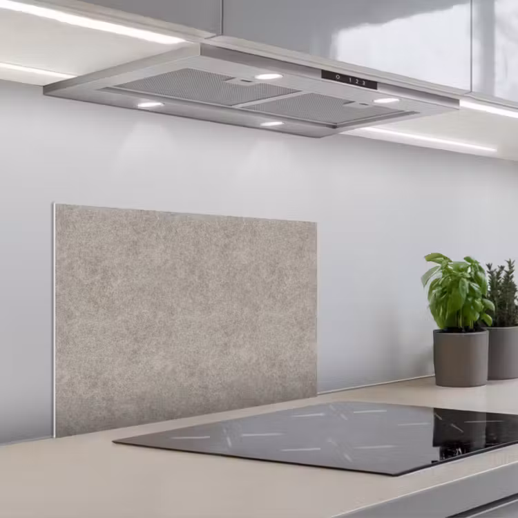 Fond de hotte - Motif - Béton - Gris — 1