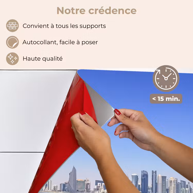 Fond de hotte - Skyline - Bleu - Mer - Bâtiments - Ville — 4