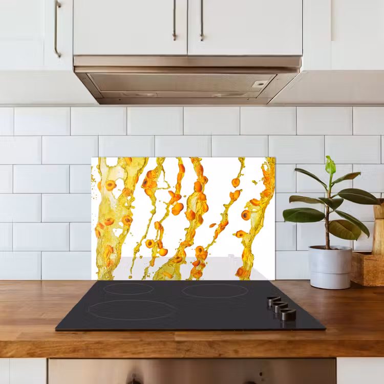 Fond de hotte - Orange - Jaune - Splash - Fruit — 3