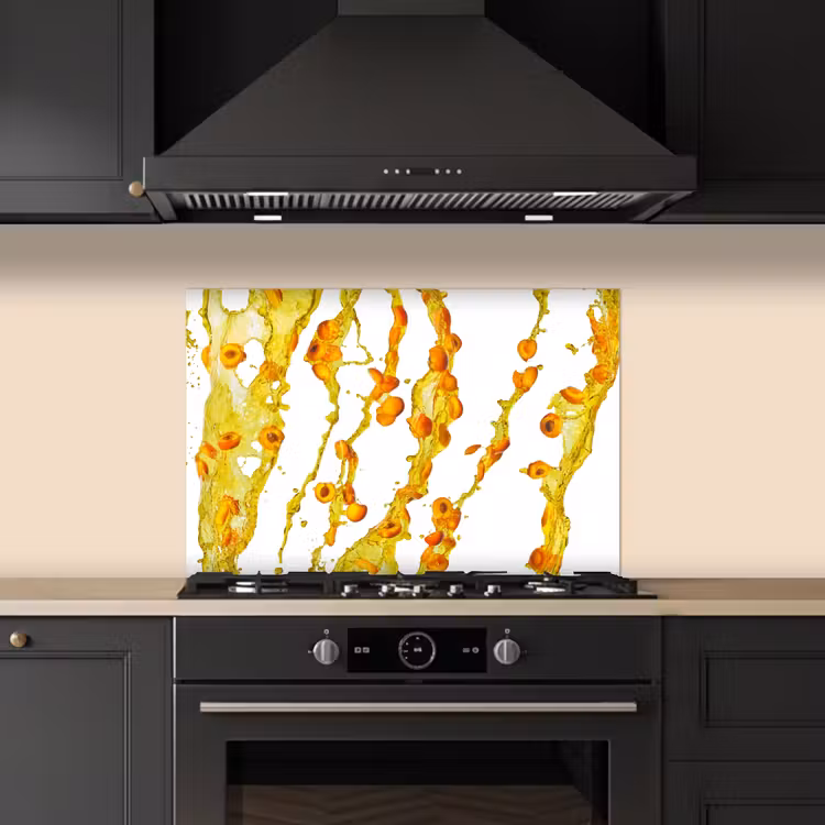 Fond de hotte - Orange - Jaune - Splash - Fruit — 5