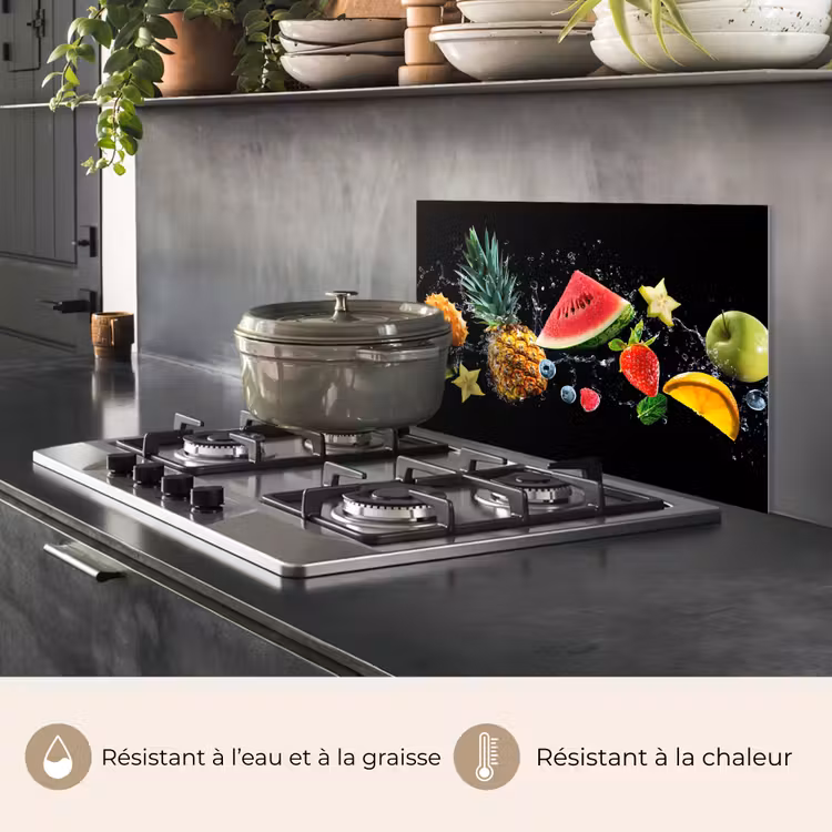 Fond de hotte - Splash - Fruit - Noir — 2