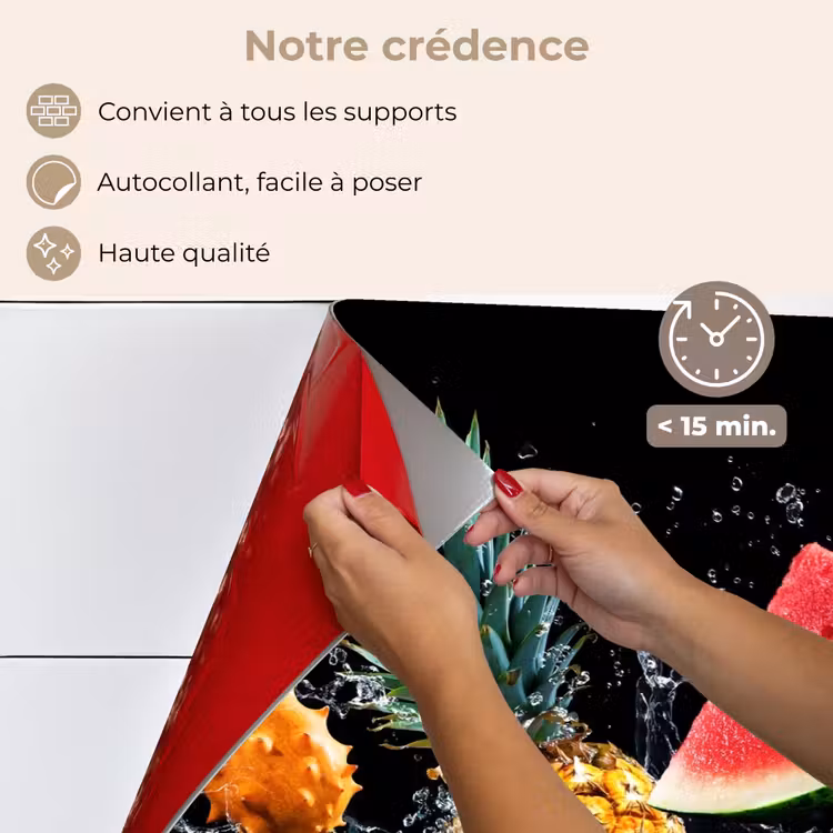 Fond de hotte - Splash - Fruit - Noir — 4
