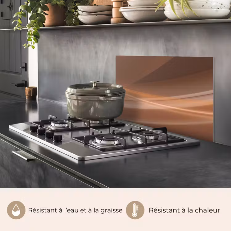 Fond de hotte - Vagues - Abstrait - Marron — 2