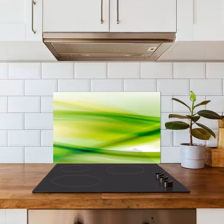 Fond de hotte - Vagues - Abstrait - Vert — 3